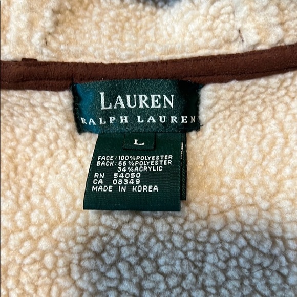 Lauren Ralph Lauren Brown Hooded Vest size large. Excellent condition - Picture 4 of 5